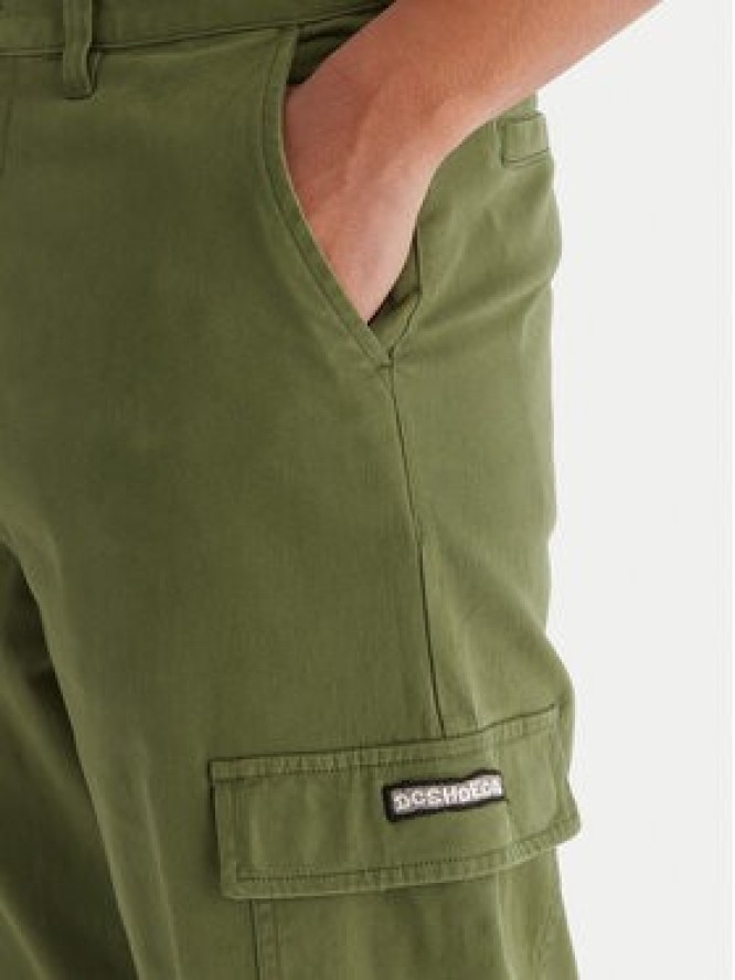 DC Shoes Spodnie cargo Worker Baggy Chino Cargo EDYNP03170 Zielony Relaxed Fit