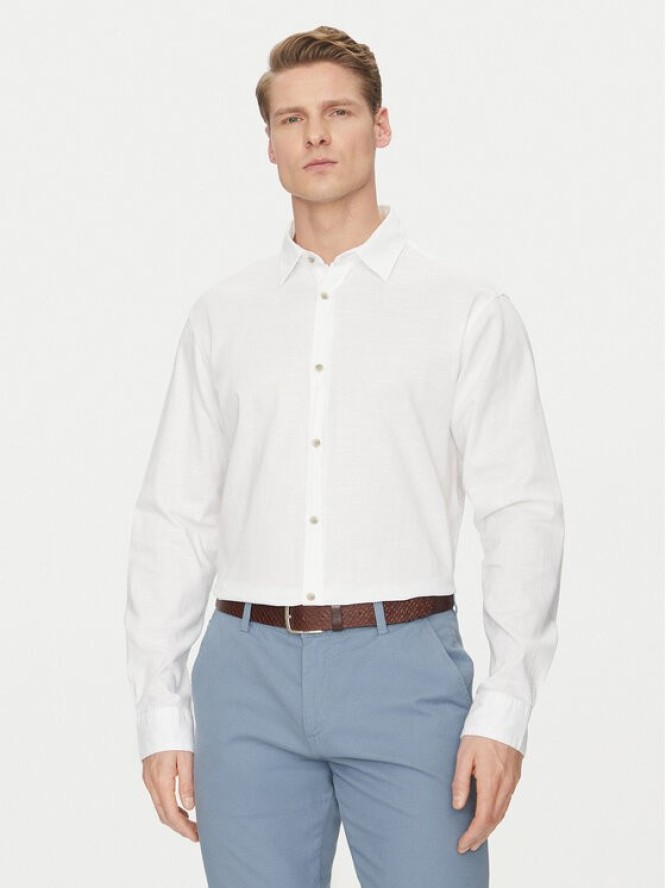 Jack & Jones Koszula Pierre 12270085 Biały Relaxed Fit
