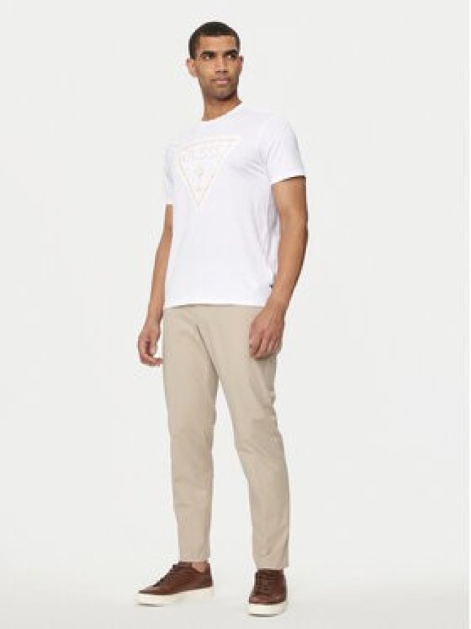 Guess T-Shirt M4YI86 K9RM1 Biały Slim Fit