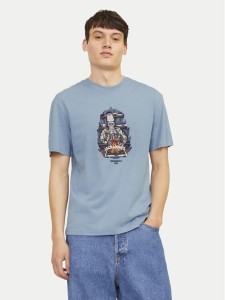 Jack & Jones T-Shirt Seven Skull 12262491 Zielony Regular Fit