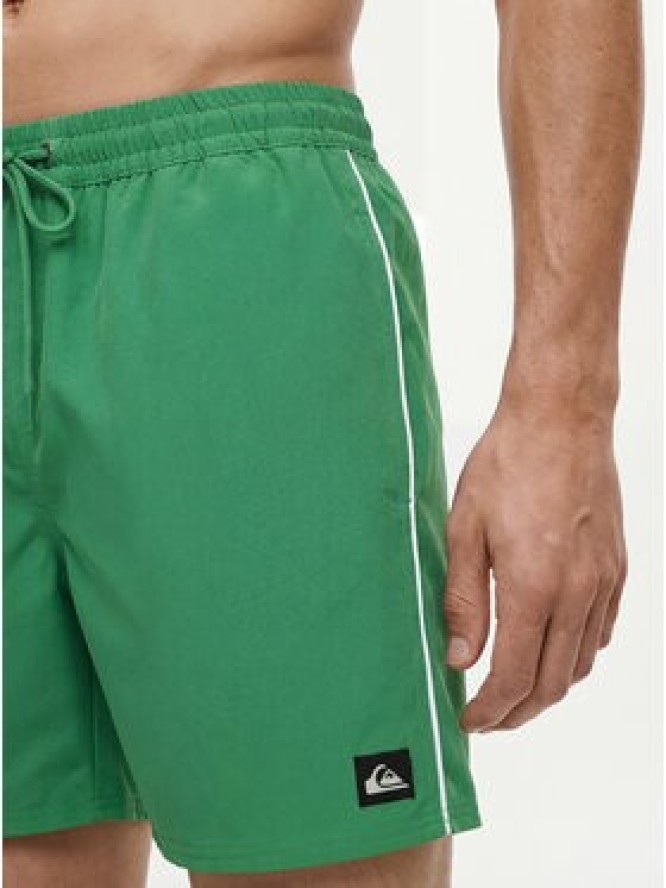 Quiksilver Szorty kąpielowe Stretch Piped Volley 16 EQYJV04211 Zielony Regular Fit