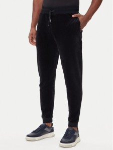 BOSS Spodnie dresowe Velour 50550635 Czarny Regular Fit