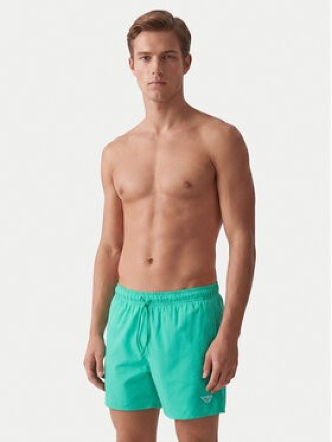 Emporio Armani Szorty kąpielowe EM000583 AF20424 U7308 Zielony Regular Fit