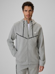 4F Bluza kibica z kapturem męska - szara S