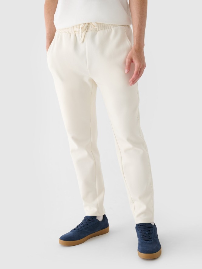 4F Spodnie dresowe męskie - beżowe XXL