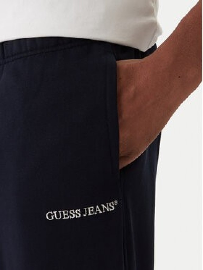 Guess Jeans Spodnie dresowe M6RB70 KCPR1 Granatowy Regular Fit