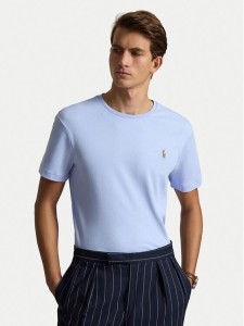 Polo Ralph Lauren T-Shirt 710740727506 Niebieski jasny Regular Fit