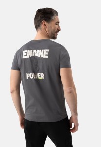 T-shirt z nadrukiem na plecach T-ENGIN
