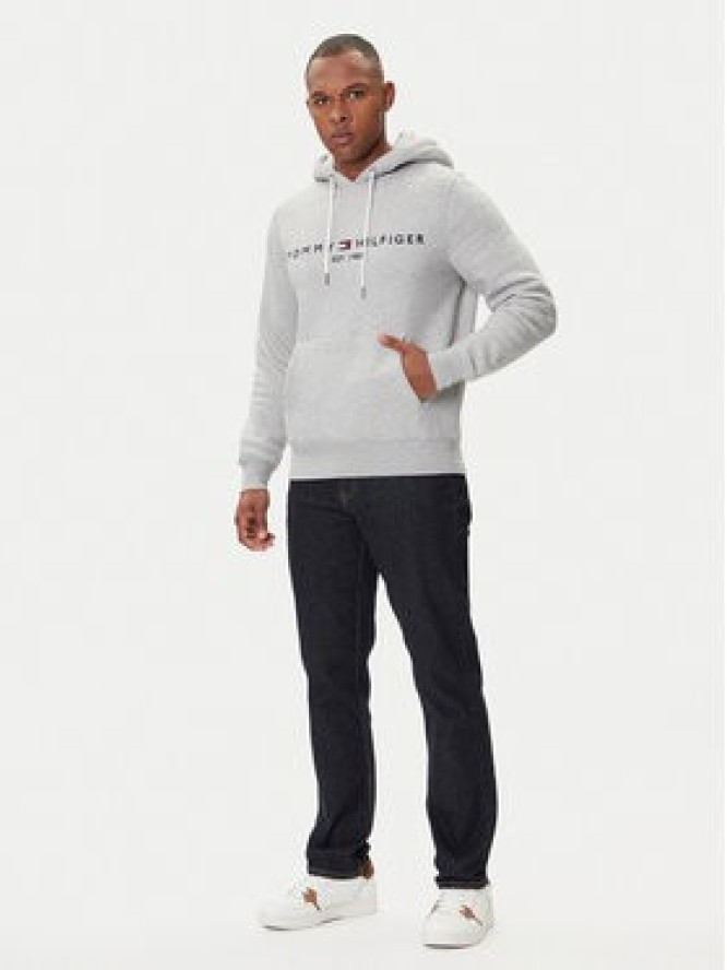 Tommy Hilfiger Bluza Core Logo MW0MW10752 Szary Regular Fit