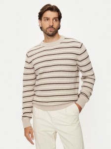 Jack & Jones Sweter Bronx 12264080 Beżowy Regular Fit