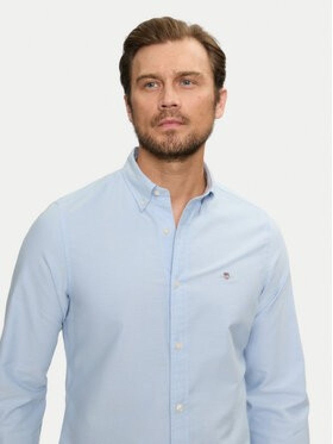 Gant Koszula 3000202 Błękitny Slim Fit