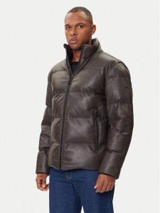 JOOP! Kurtka skórzana 17 Loman 80000852 Brązowy Regular Fit