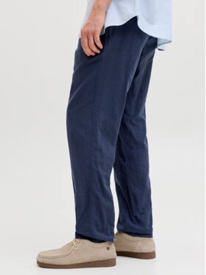 Jack & Jones Chinosy Stace 12248604 Granatowy Tapered Fit