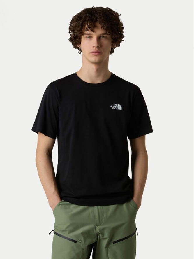 The North Face T-Shirt Vertical NF0A8EE7 Czarny Regular Fit