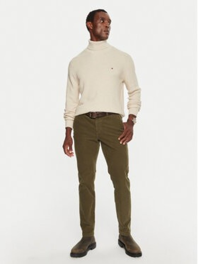 Tommy Hilfiger Spodnie materiałowe MW0MW32932 Khaki Regular Fit