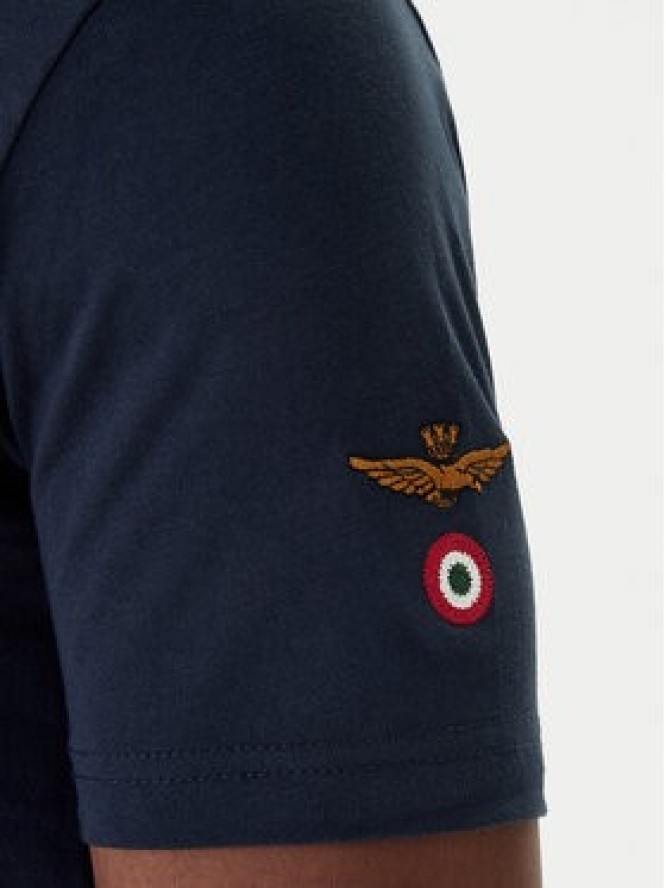 Aeronautica Militare T-Shirt 261TS2536UJ00641 Granatowy Regular Fit