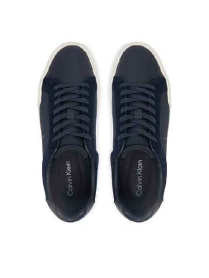 Calvin Klein Sneakersy Chunky Cupsole Laceup Cv Mix HM0HM02238 Granatowy