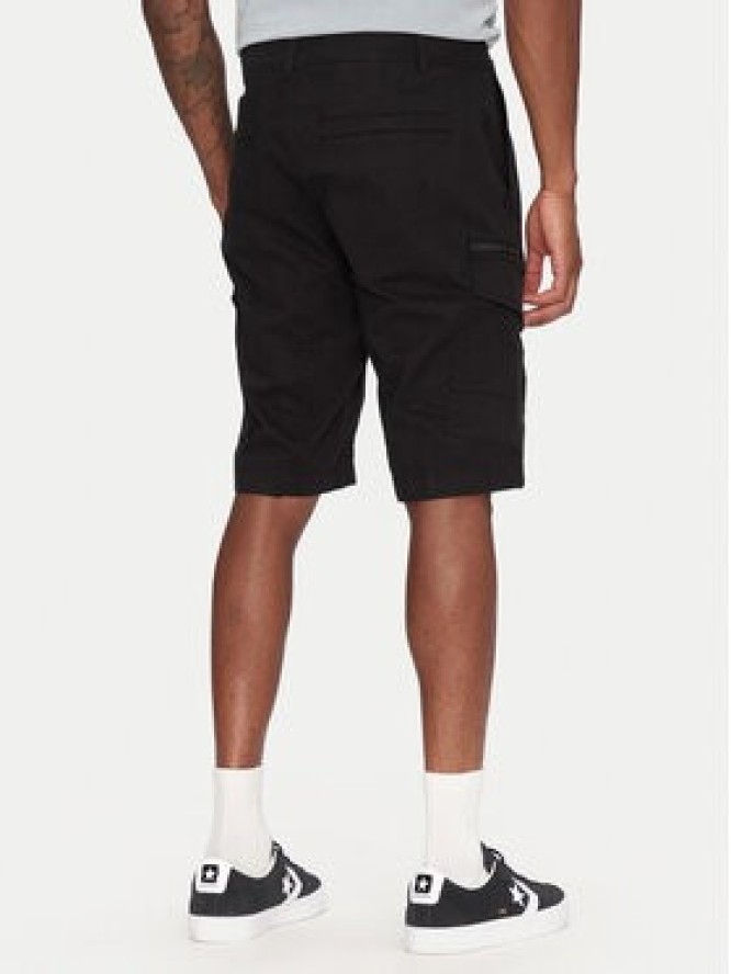 Tom Tailor Denim Szorty materiałowe 1044836 Czarny Regular Fit