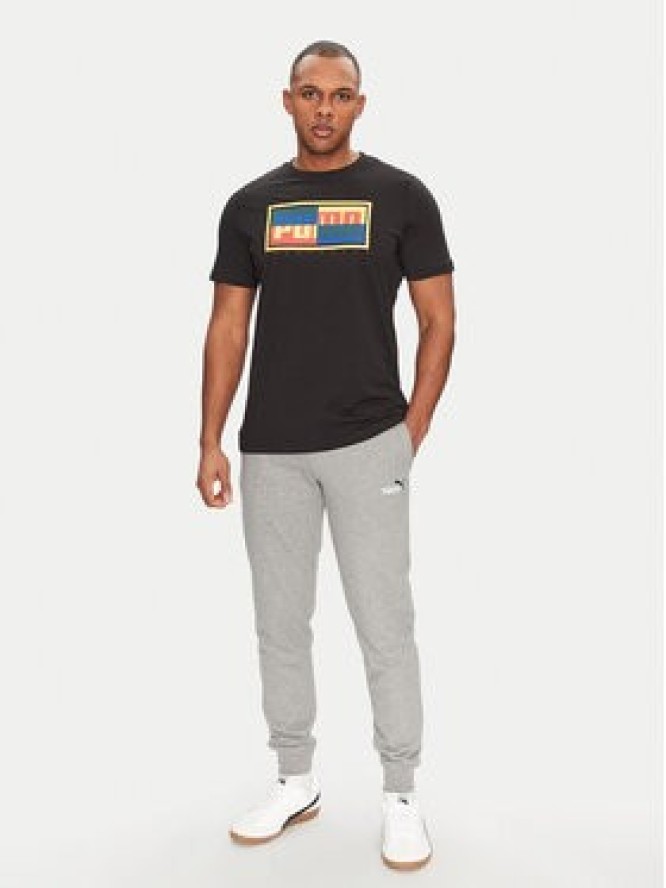 Puma T-Shirt Graphics Box 684827 Czarny Regular Fit