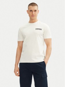 Napapijri T-Shirt S-Vignoni Back SS NP0A4ILXN1A1 Biały Regular Fit
