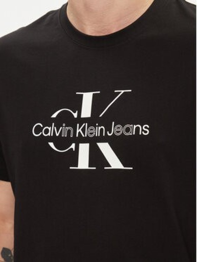 Calvin Klein Jeans T-Shirt Distrupted J30J325190 Czarny Regular Fit