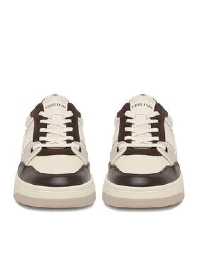 Guess Jeans Sneakersy EO-TEKSAS-01 126AM Écru