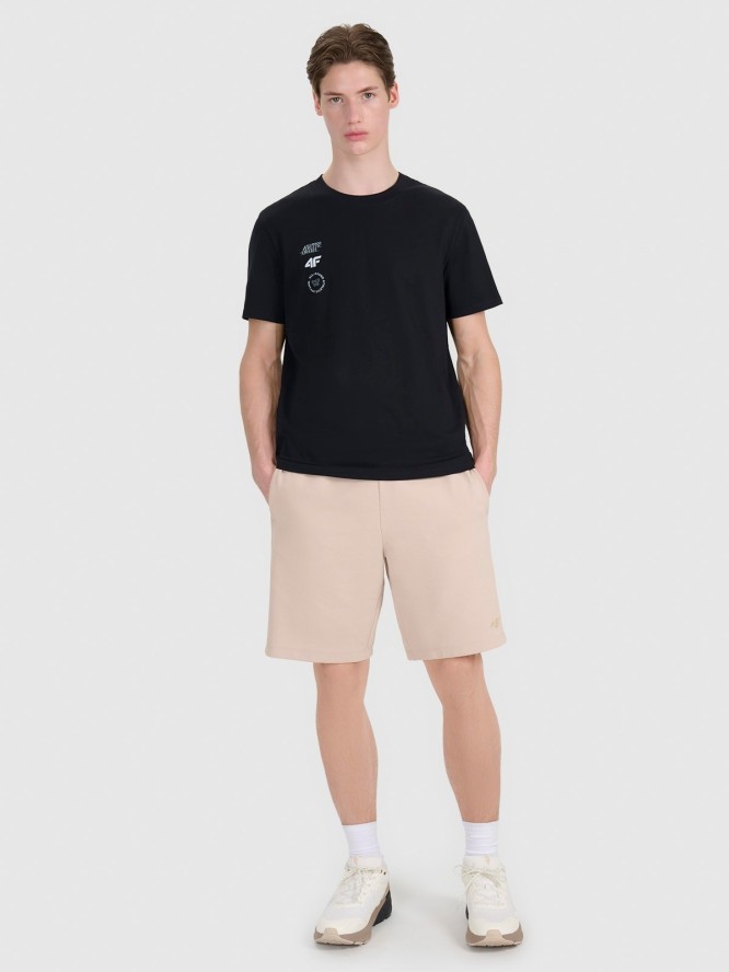 4F Spodenki dresowe męskie - beżowe M