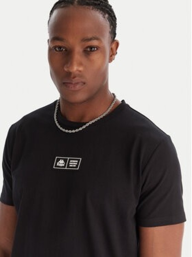 Kappa T-Shirt Authentic Nuria 341V2UW Czarny Regular Fit