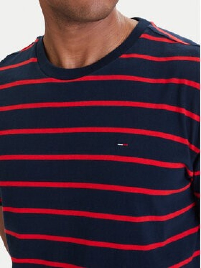 Tommy Jeans T-Shirt DM0DM22544 Granatowy Regular Fit