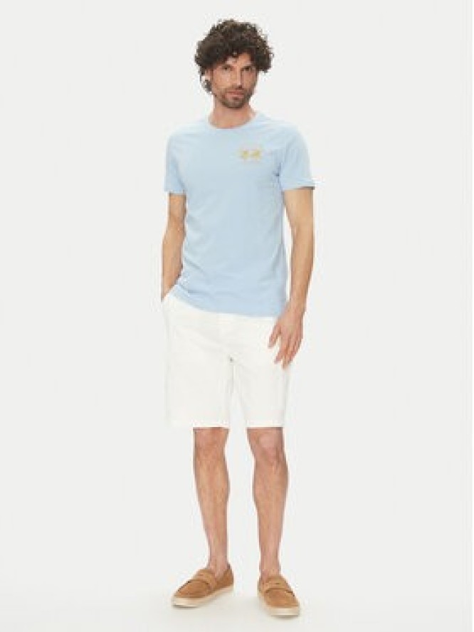 La Martina T-Shirt Vernie MAR009 JS206 Błękitny Regular Fit