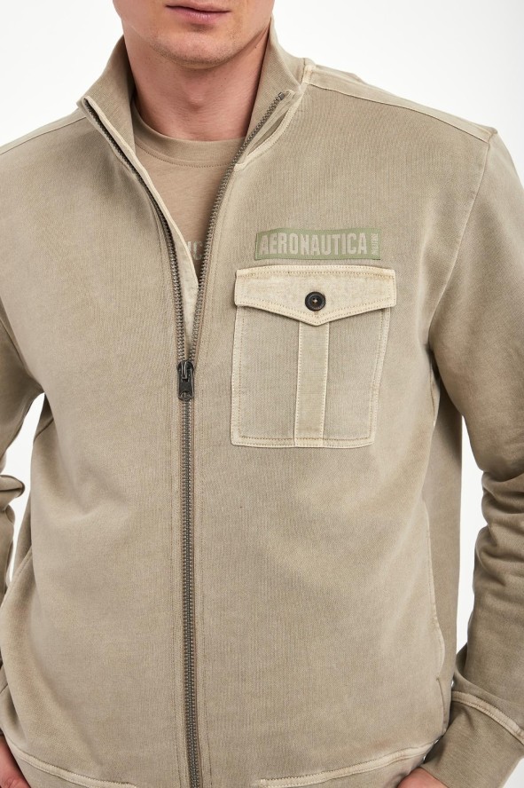 Bluza męska ze stójką AERONAUTICA MILITARE