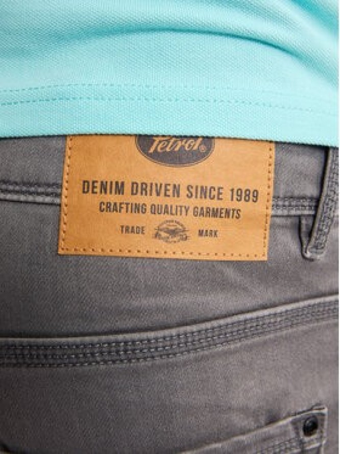 Petrol Industries Szorty jeansowe M-ROS-SHO001 Szary Slim Fit