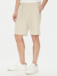 BOSS Szorty sportowe 50539868 Beżowy Regular Fit