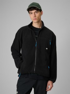 4F Polar relaxed ze stójką męski - czarny S