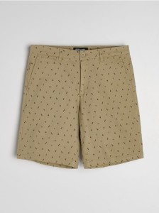Szorty jeansowe chino - beżowy