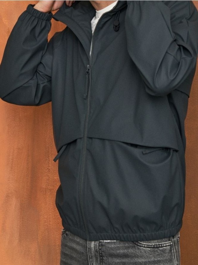 Rozpinana kurtka wiatrówka - szary