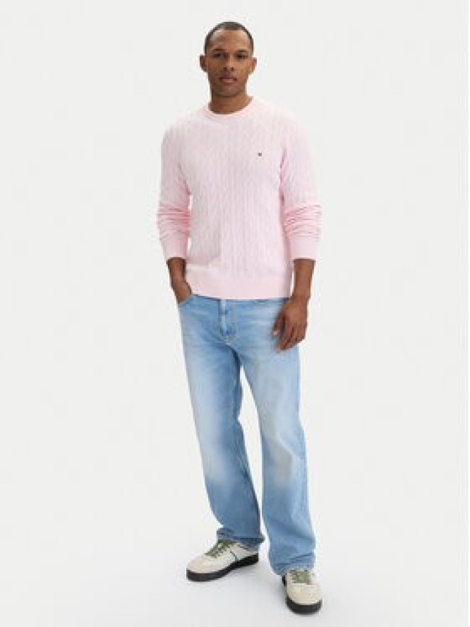 Tommy Hilfiger Sweter MW0MW33132 Różowy Regular Fit