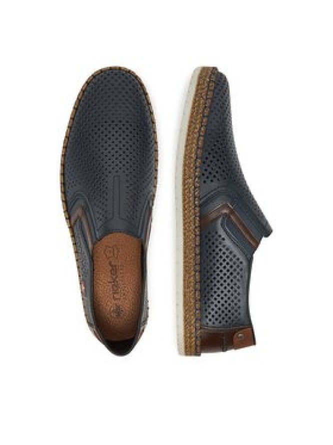 Rieker Półbuty B5297-14 Granatowy