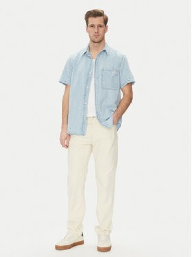 Calvin Klein Jeans Koszula jeansowa J30J327180 Niebieski Regular Fit