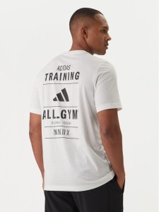 adidas T-Shirt Category Training Graphic JM8976 Écru Regular Fit