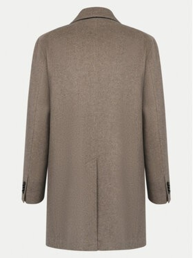 Bugatti Płaszcz wełniany 621300 69071 Beżowy Regular Fit