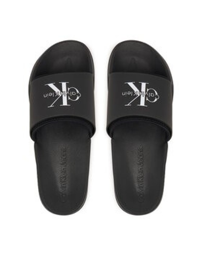 Calvin Klein Klapki Ess Slide Rubber Neoprene HM0HM02229 Czarny