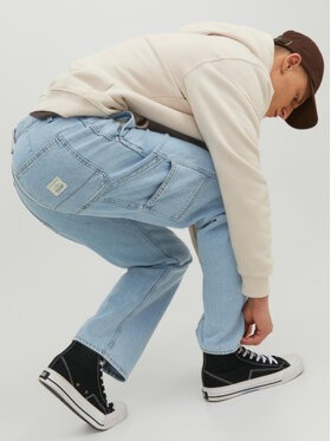 Jack & Jones Jeansy Eddie 12229556 Błękitny Loose Fit