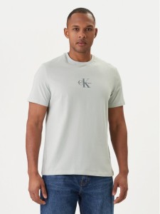 Calvin Klein Jeans T-Shirt LV04RB866G Zielony Regular Fit