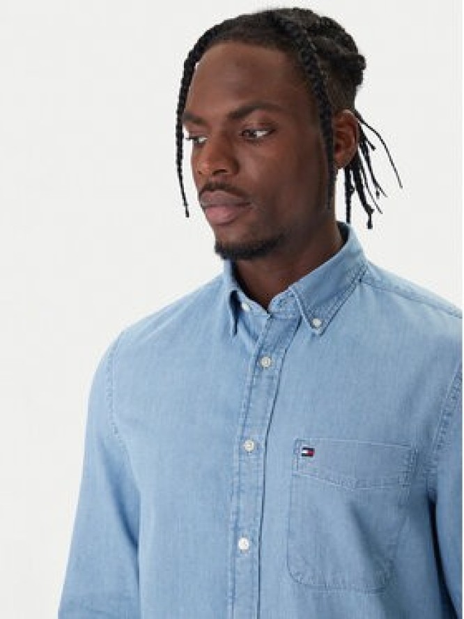 Tommy Hilfiger Koszula jeansowa Bedford MW0MW41689 Niebieski Regular Fit