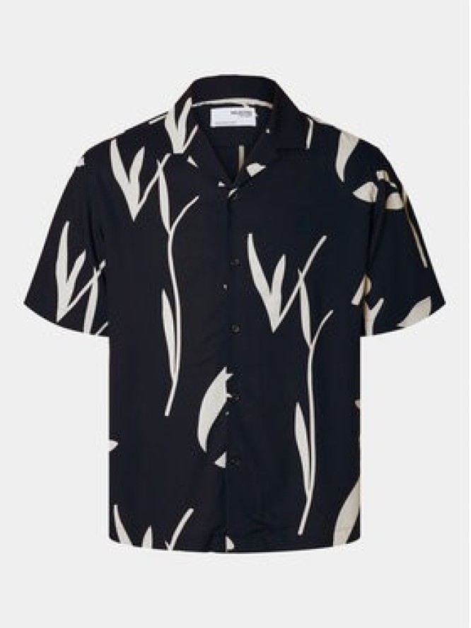 Selected Homme Koszula Slhrelax-Rajesh 16091066 Granatowy Relaxed Fit