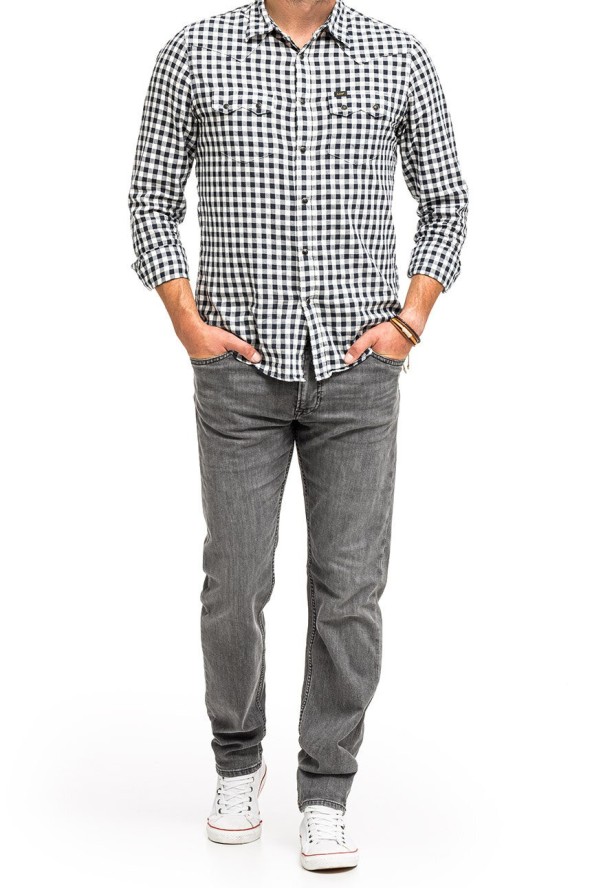 LEE DAREN ZIP FLY MĘSKIE SPODNIE JEANSOWE MID WORN WALKER L707PZCL 112145469