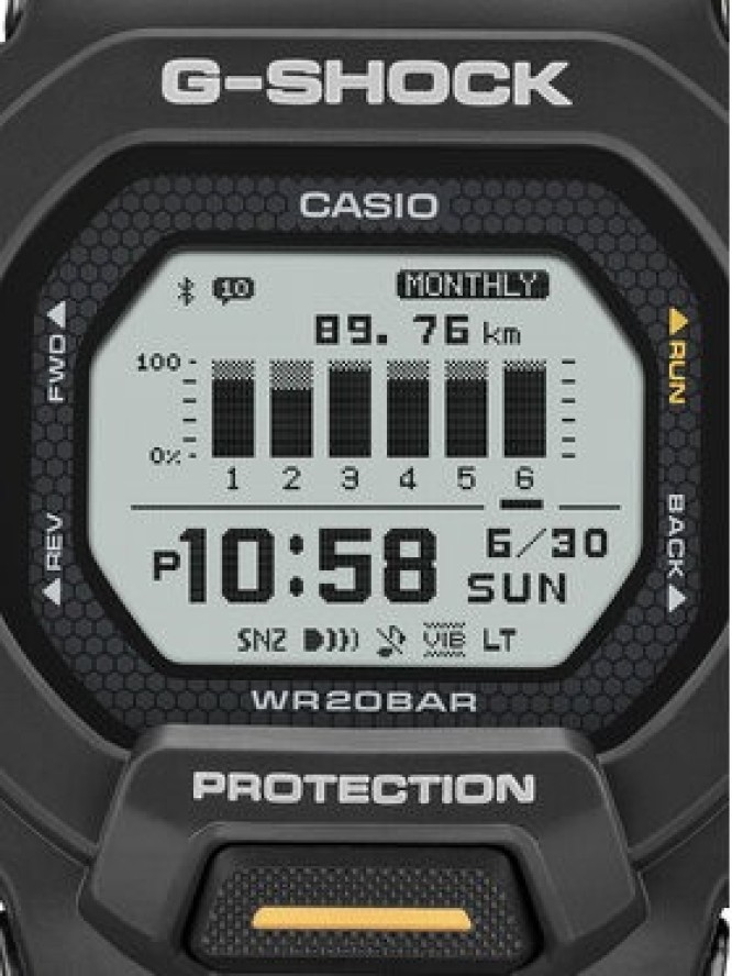 G-Shock Zegarek G-Squad GBD-200-1A1ER Czarny