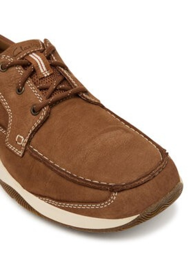 Clarks Półbuty Sailview Lace 26176971 Brązowy