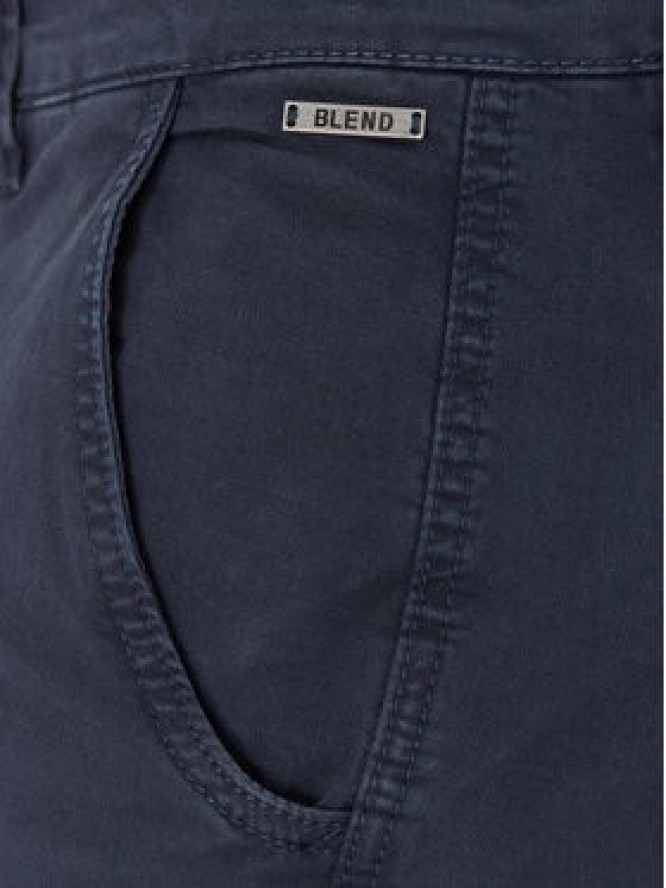 Blend Szorty materiałowe 20717939 Granatowy Regular Fit